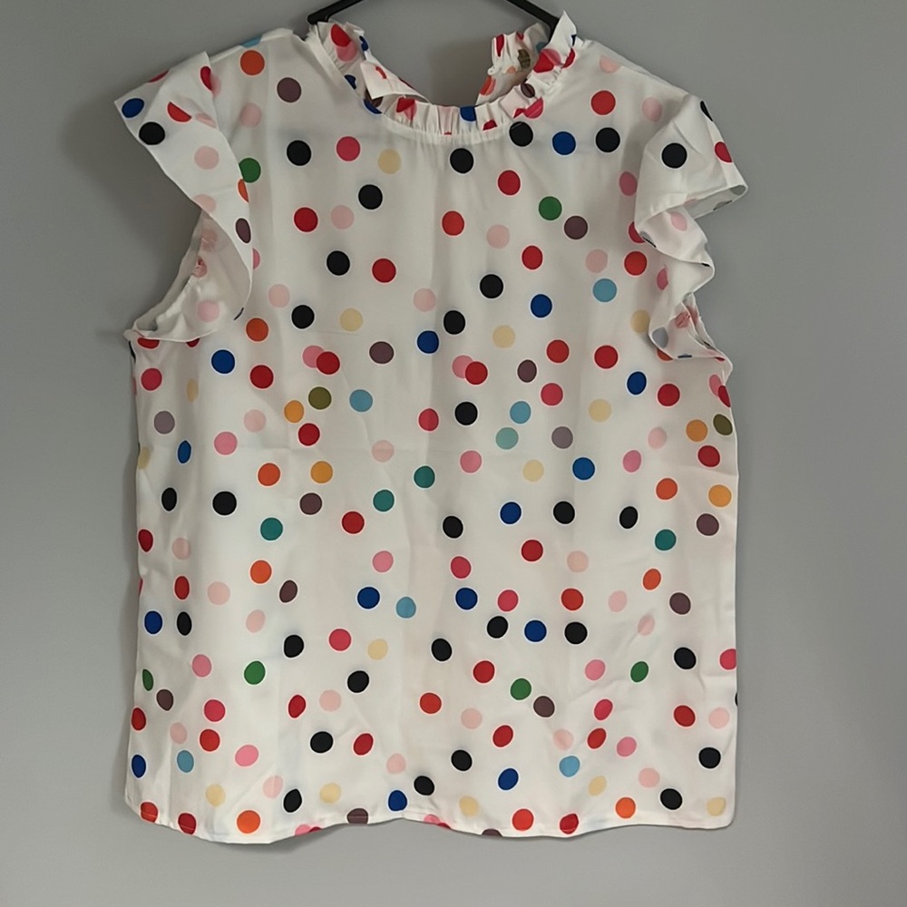 NWOT polka dot shirt